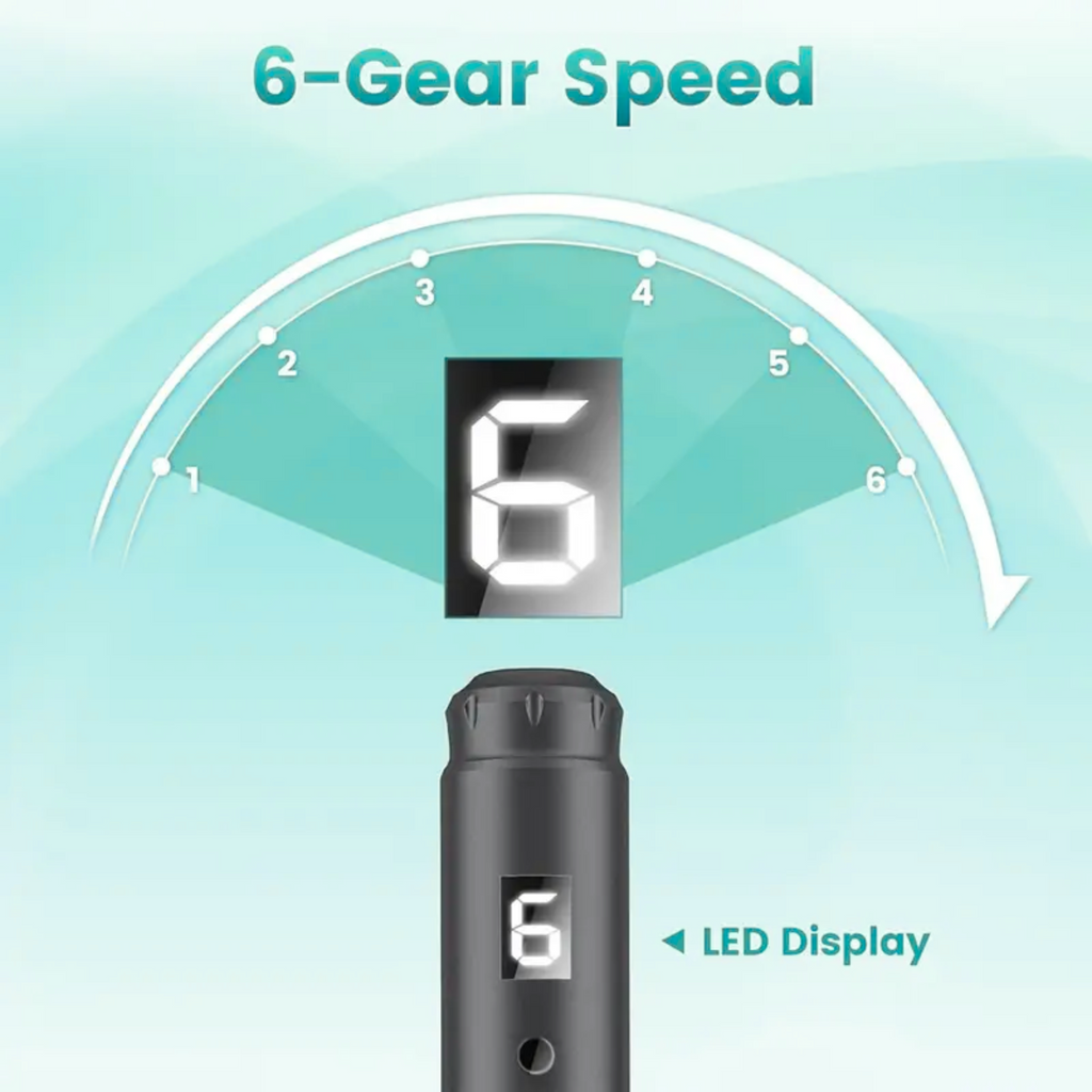 Follicly™ Derma Pen with 12 Adjustable Needle Cartridges (16, 36, or 42 Pins)