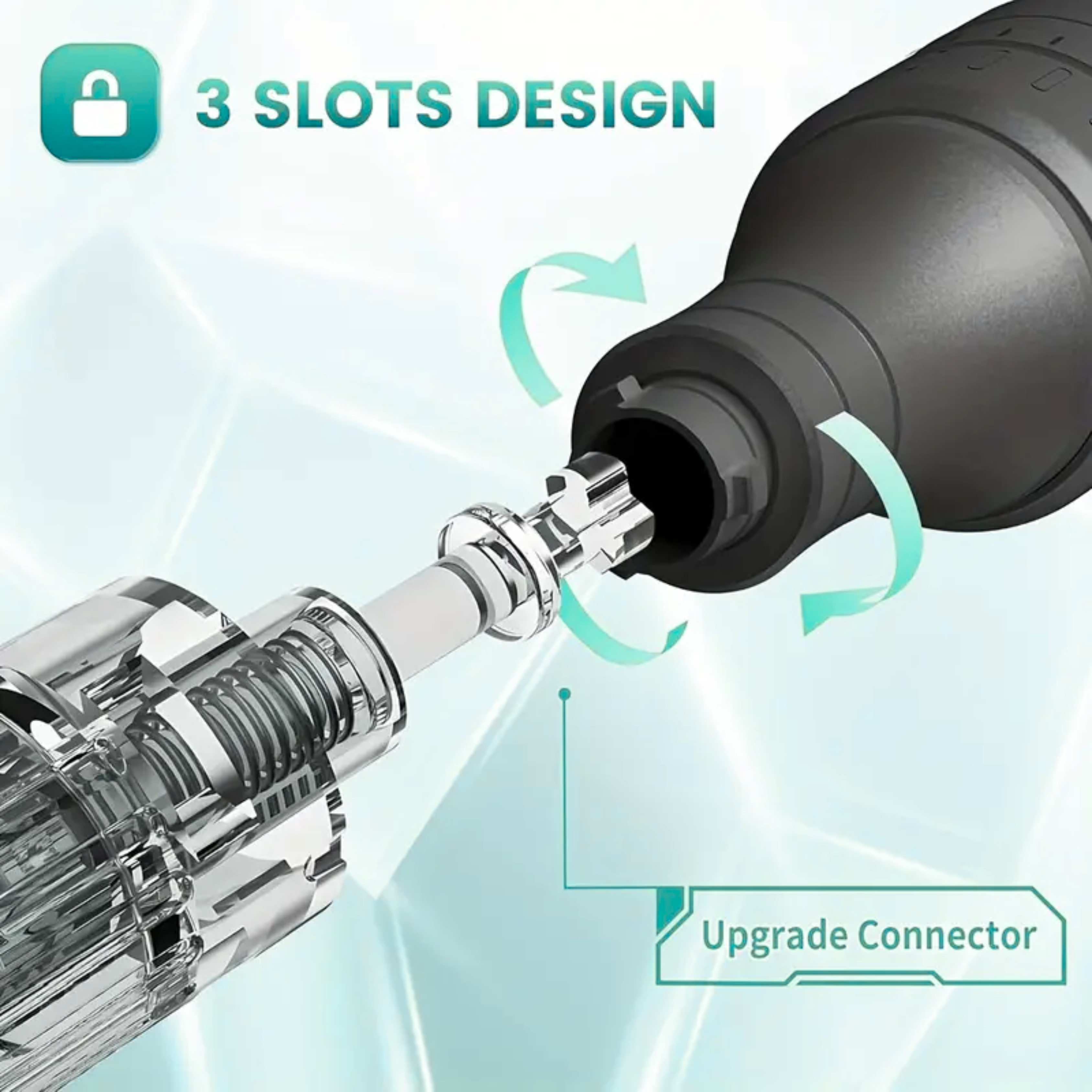 Follicly™ Derma Pen with 12 Adjustable Needle Cartridges (16, 36, or 42 Pins)